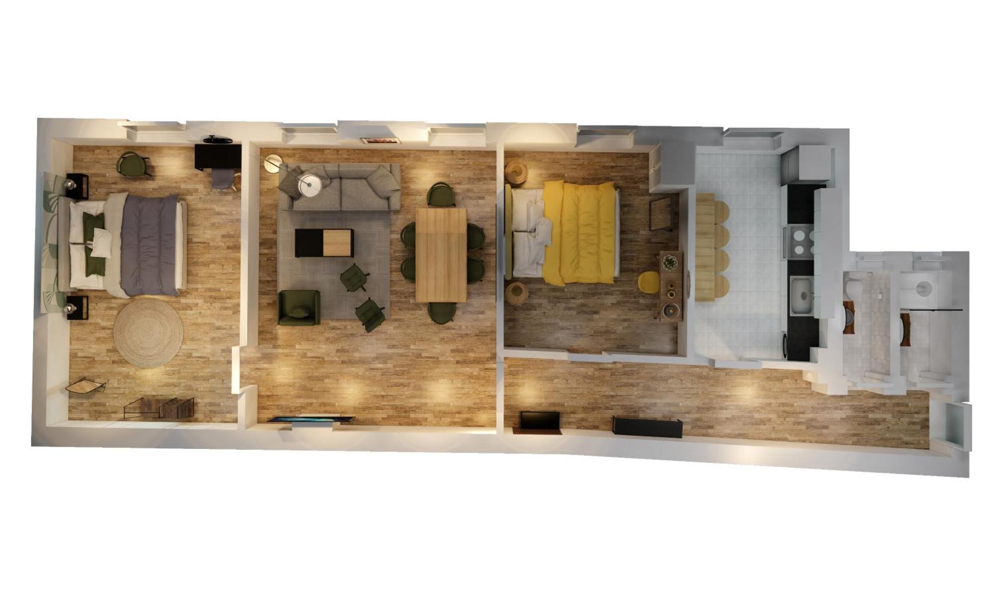 Apartment Olive - 86m2 - Kingsize - Free Parking *
